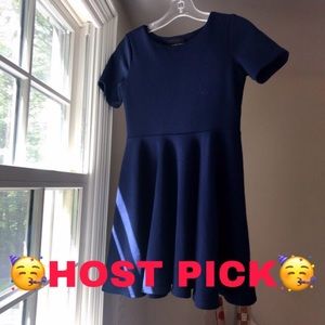 Navy Blue Un Deux Trois Skater Dress